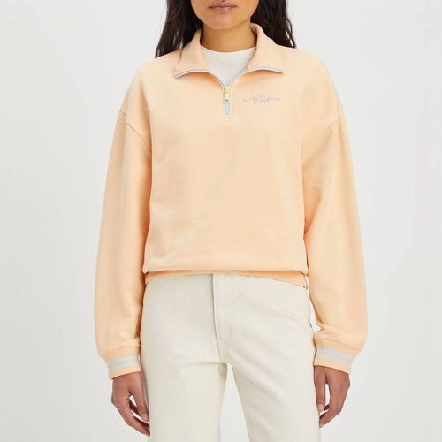 Peach Graphic Half Zip Cotton Sweatshirt - Levi's - Modalova