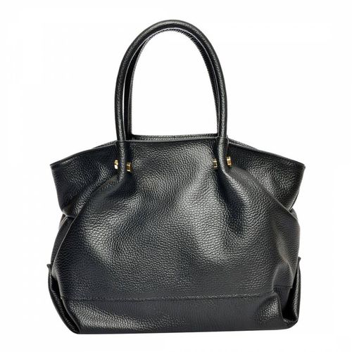 Black Italian Leather Handbag - Luisa Vannini - Modalova