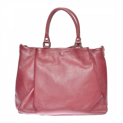 Red Italian Leather Handbag - Luisa Vannini - Modalova