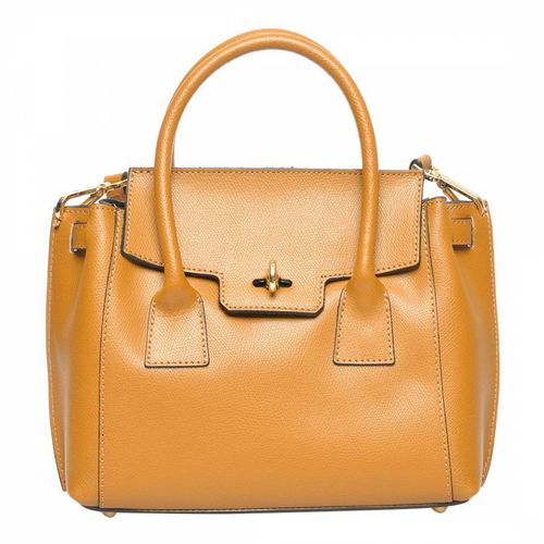 Brown Italian Leather Handbag - Isabella Rhea - Modalova
