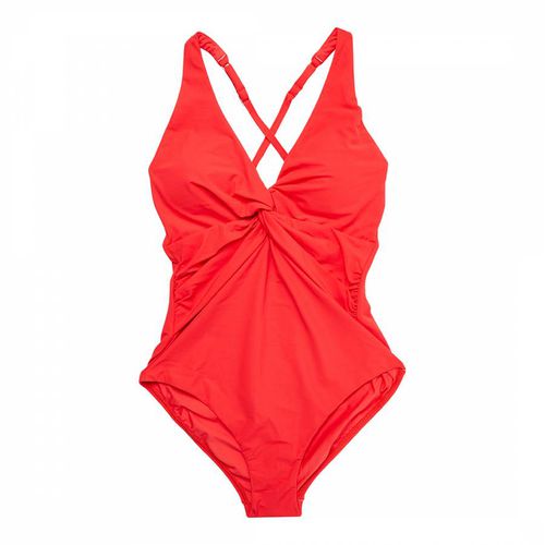 Red Twist Front Swimsuit - Jets - Modalova