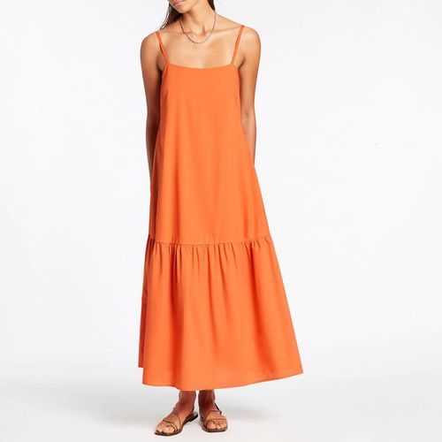 Orange Tiered Dress - Jets - Modalova