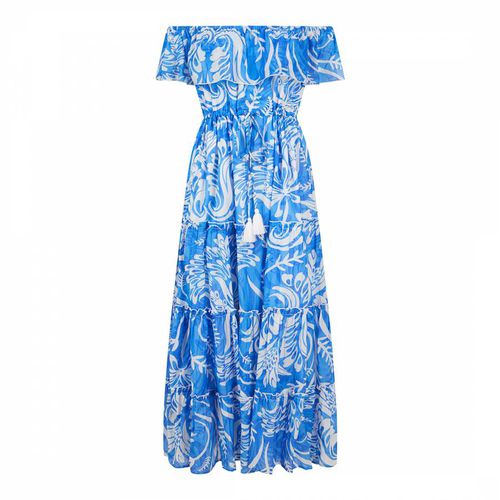 Blue Brigitte Maxi Dress - Pranella - Modalova