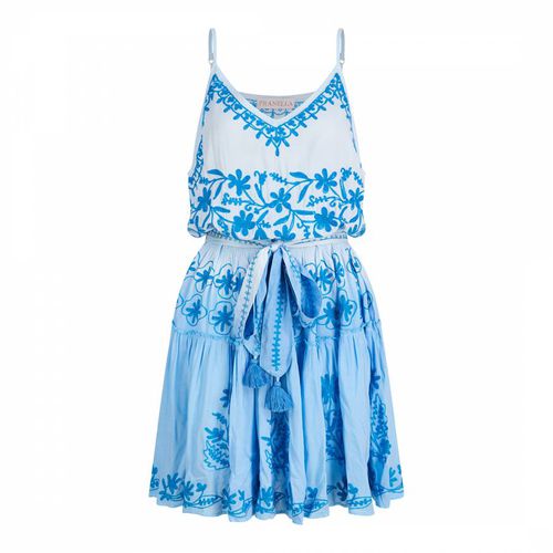Blue Chloe Mini Dress - Pranella - Modalova