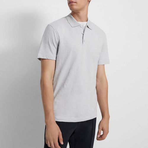 Grey Bron Cotton Polo Shirt - Theory - Modalova