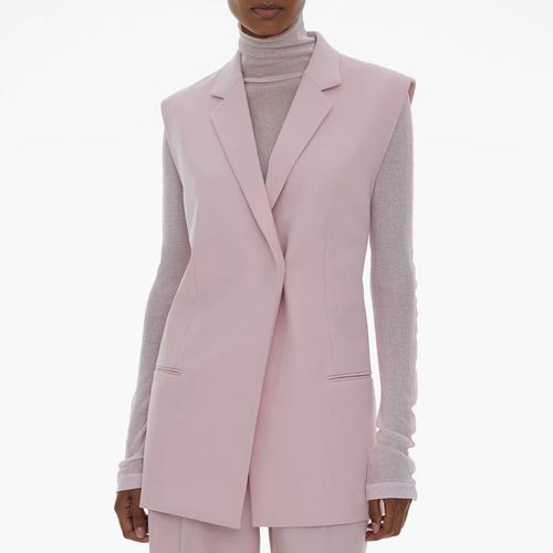 Pale Pink Sleeveless Blazer - HELMUT LANG - Modalova