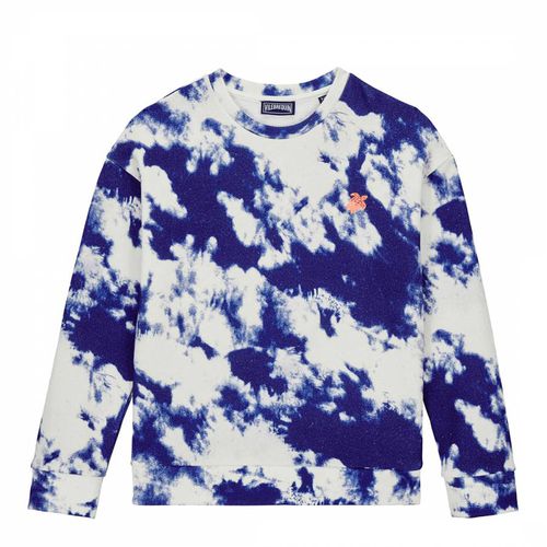 Navy Gareth Tie Dye Cotton Sweatshirt - Vilebrequin - Modalova