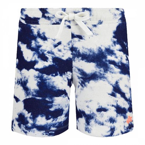 Navy Tie Dye Gatien Cotton Bermuda Shorts - Vilebrequin - Modalova