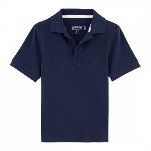 Navy Pantin Cotton Polo Shirt - Vilebrequin - Modalova