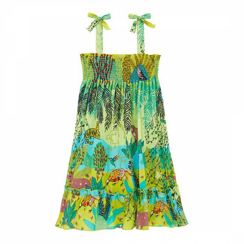 Green Jungle Mini Gloss Cotton Dress - Vilebrequin - Modalova