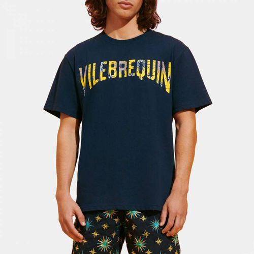 Navy Tareck Cotton T-Shirt - Vilebrequin - Modalova