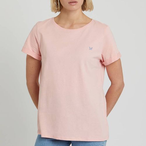 Pink Roll Sleeve T-Shirt - Crew Clothing - Modalova