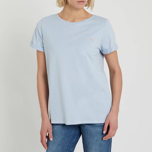 Light Blue Roll Sleeve T-Shirt - Crew Clothing - Modalova