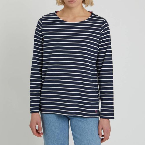 Navy Breton Cotton Top - Crew Clothing - Modalova