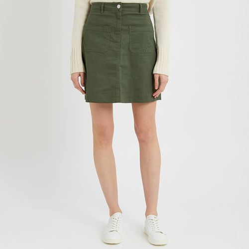 Khaki Cotton Mini Skirt - Crew Clothing - Modalova