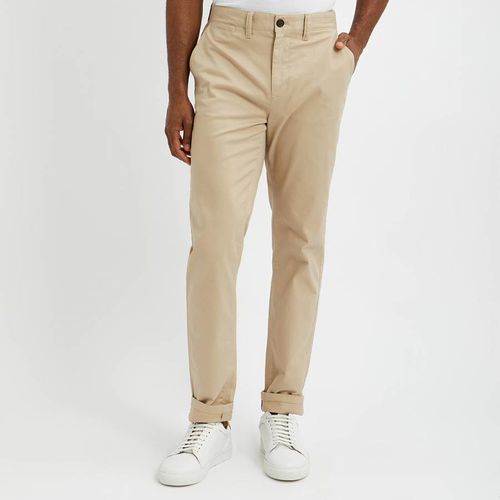 Beige Tapered Fit Chinos - Crew Clothing - Modalova