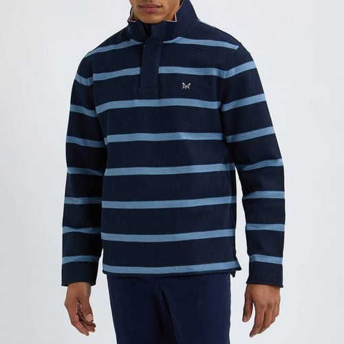 Navy Cotton Pique Sweatshirt - Crew Clothing - Modalova