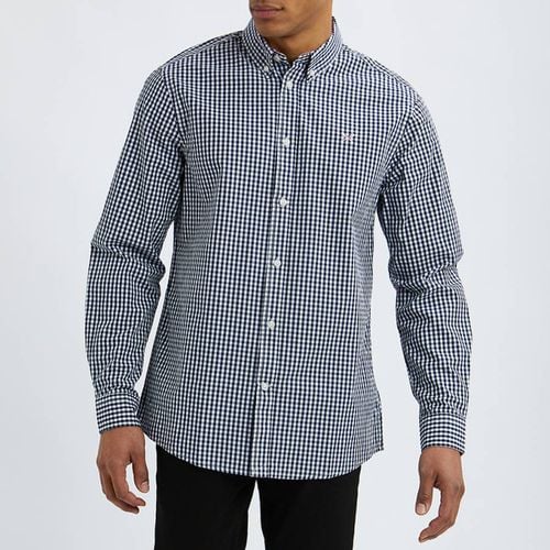 Navy Cotton Gingham Shirt - Crew Clothing - Modalova