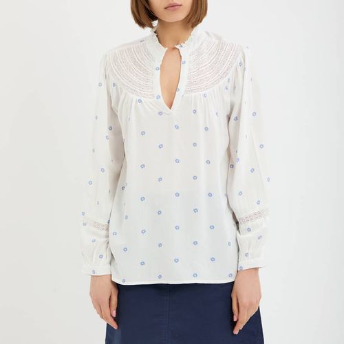 White Sailor Cotton Blouse - Crew Clothing - Modalova