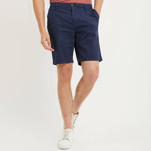 Navy Cotton Chino Shorts - Crew Clothing - Modalova