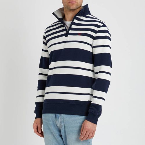 Navy Rugby Stripe Sweatshirt - Crew Clothing - Modalova