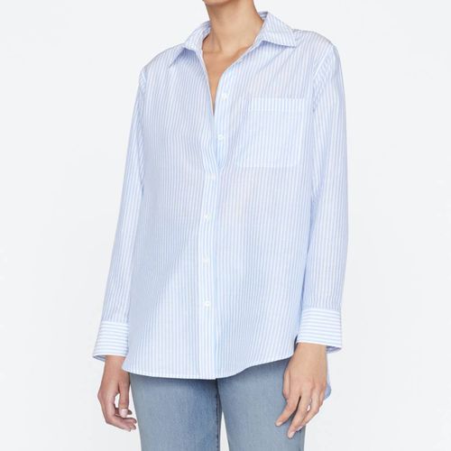 Blue Classic Pocket Striped Shirt - Frame - Modalova