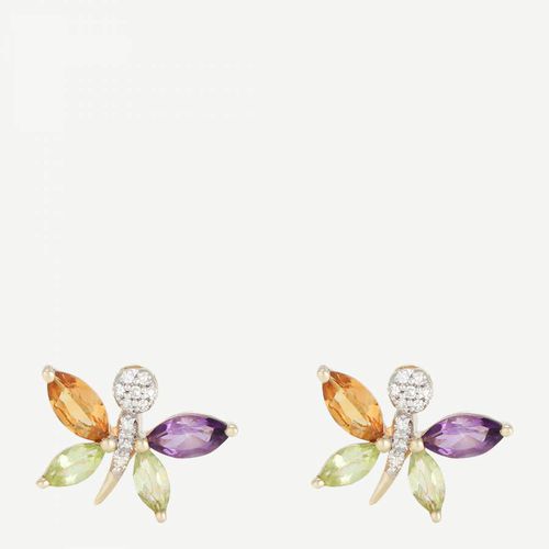 Yellow Gold Julianna Earrings - Diamantini - Modalova