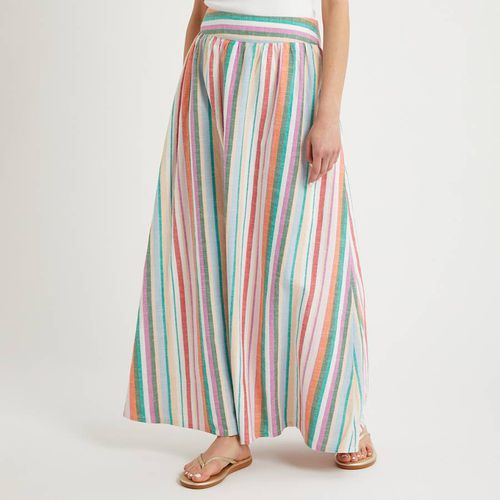 Multi Stripe Linen Blend Maxi Skirt - NÂ°Â· Eleven - Modalova