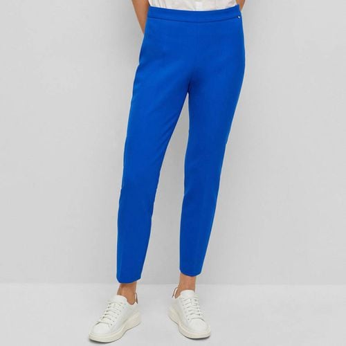 Tiluna Zip Cotton Blend Trousers - BOSS - Modalova