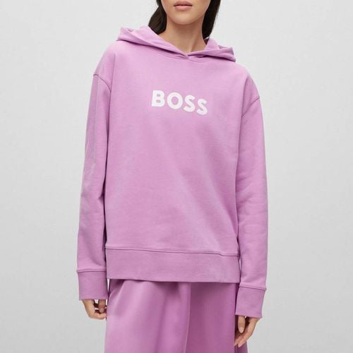 Lilac Edelight Cotton Hoodie - BOSS - Modalova