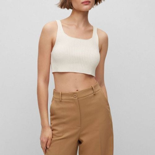 Fasinasa Cotton Cropped Tank Top - BOSS - Modalova