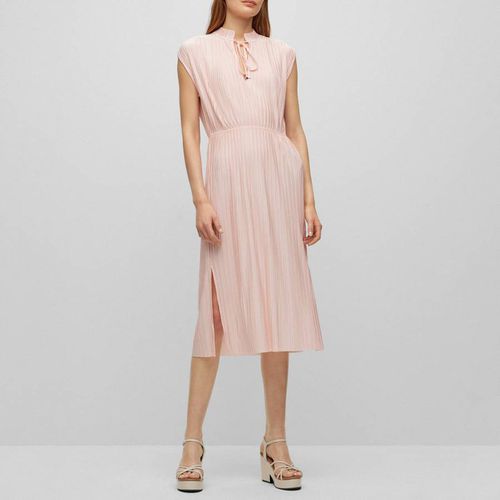 Pink Emals Pleated Dress - BOSS - Modalova