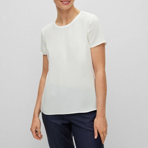 White Ilyna Crew Blouse - BOSS - Modalova