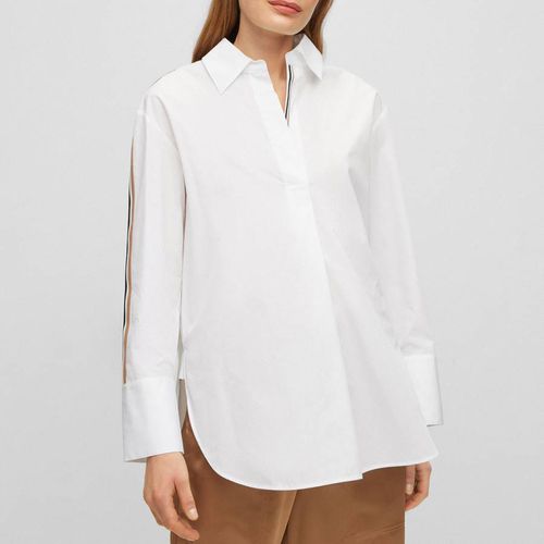 White Bicona Cotton Shirt - BOSS - Modalova