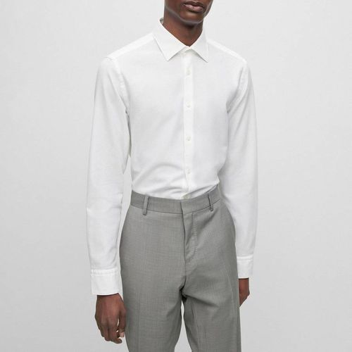 White Kent Cotton Shirt - BOSS - Modalova