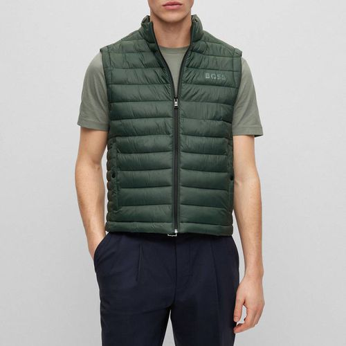 Green Calano Quilted Gilet - BOSS - Modalova