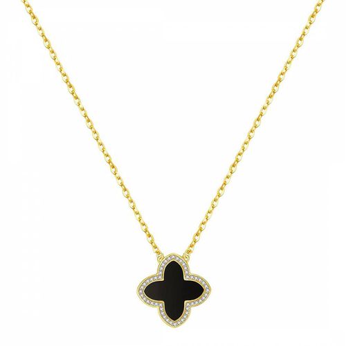 K Black Motif Embelisshed Necklace - Chloe Collection by Liv Oliver - Modalova