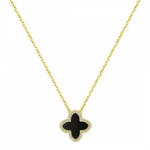 K Black Motif Embelisshed Necklace - Chloe Collection by Liv Oliver - Modalova