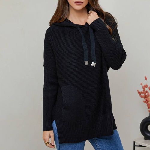 Knitted Cashmere Blend Hooded Jumper - SOFT CASHMERE - Modalova