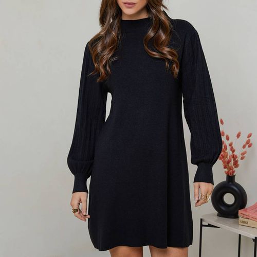 Knitted Cashmere Blend Flare Dress - SOFT CASHMERE - Modalova