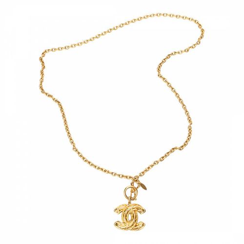 Gold CC Chain Necklace - Vintage Chanel - Modalova