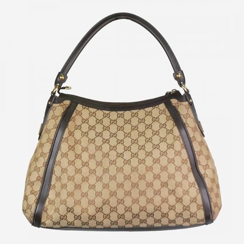 Brown GG Canvas Shoulder Bag - Pre-Loved Gucci - Modalova