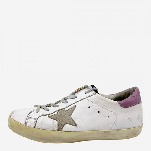 Leather Lace Up Trainers - Size UK 7 - Pre-Loved Golden Goose Deluxe Brand - Modalova