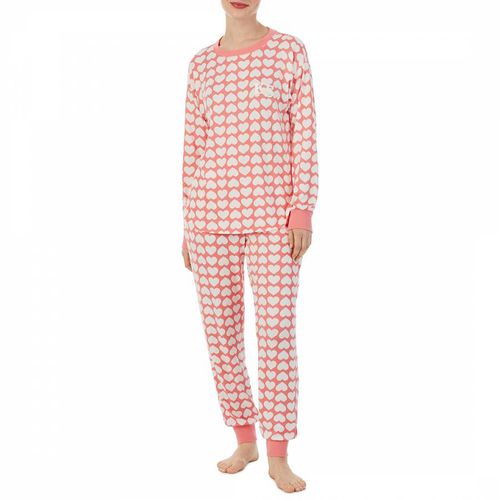 Pink Heart Long Pyjama Set - Kate Spade - Modalova