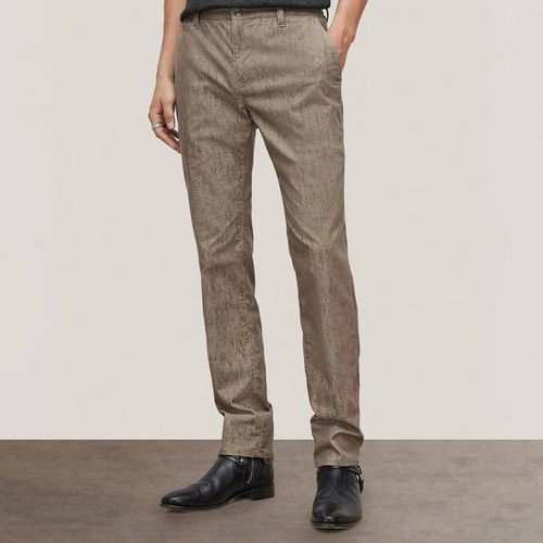 Brown Slim Fit Trousers - John Varvatos - Modalova