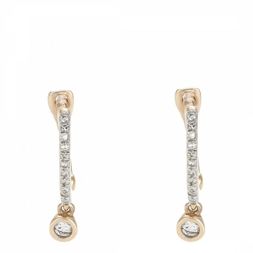 Yellow Gold Creole Charms Earrings - MUSE - Modalova