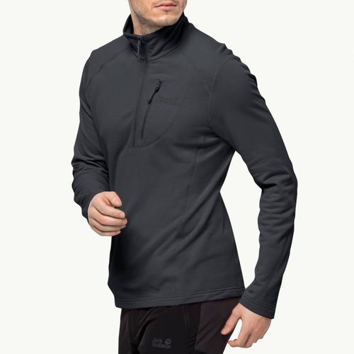 Charcoal Kolbenberg Half Zip Fleece - Jack Wolfskin - Modalova