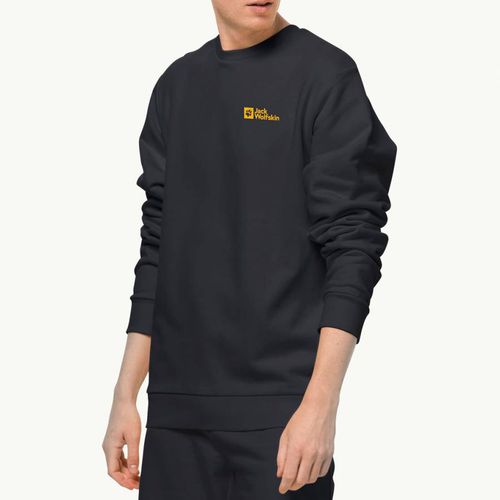 Black Essential Cotton Sweatshirt - Jack Wolfskin - Modalova