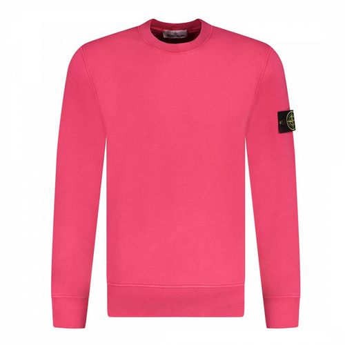 Pink Cyclamen Cotton Sweatshirt - Stone Island - Modalova