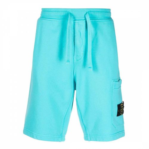 Turquoise Bermuda Cotton Shorts - Stone Island - Modalova
